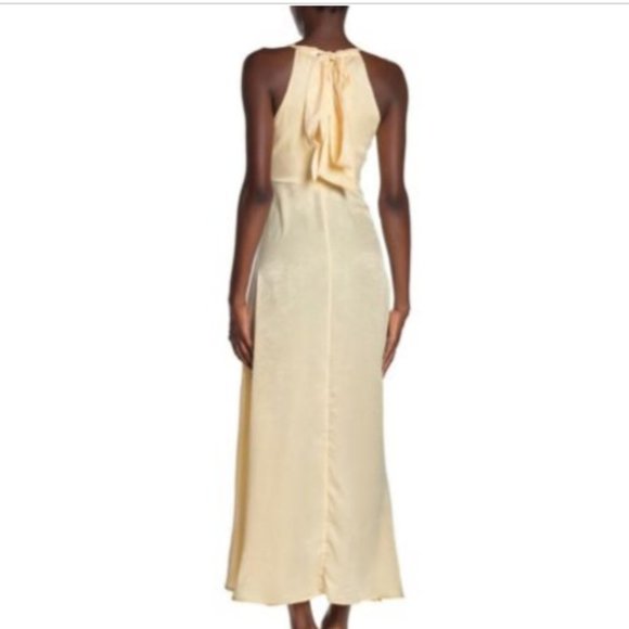 Free People Olivia Satin Dress Nude S - Picture 2 of 2